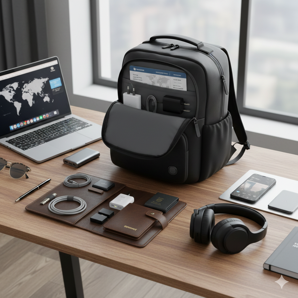 El kit perfecto para el viajero tech: Seguridad y estilo en el aeropuerto