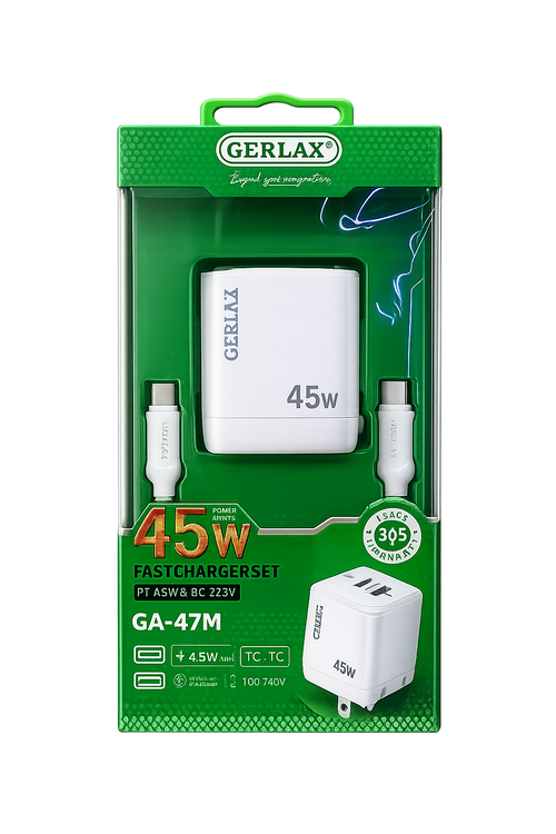 CARGADOR 45W CARGA RAPIDA