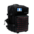 MOCHILA ROCA NEGRO ROJO
