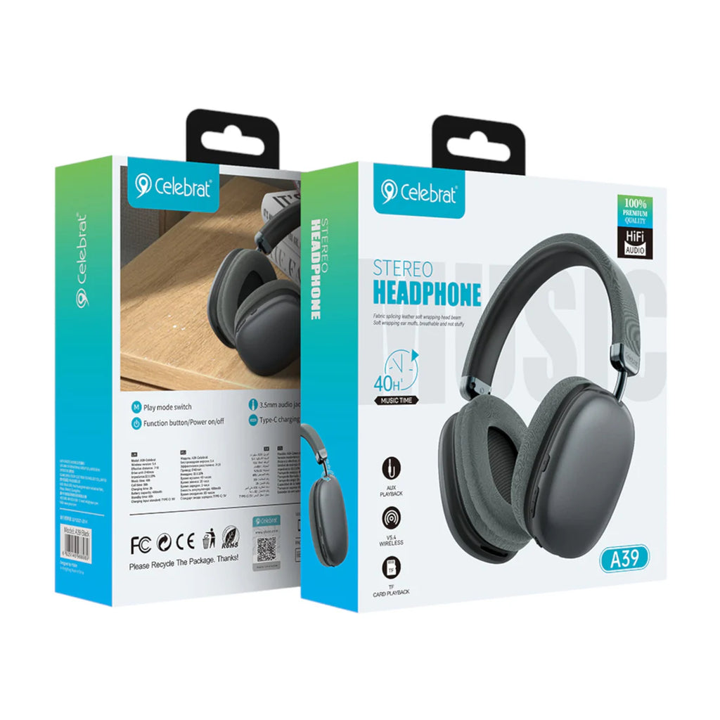 AURICULARES BLUETOOTH STEREO HEADPHONE A39