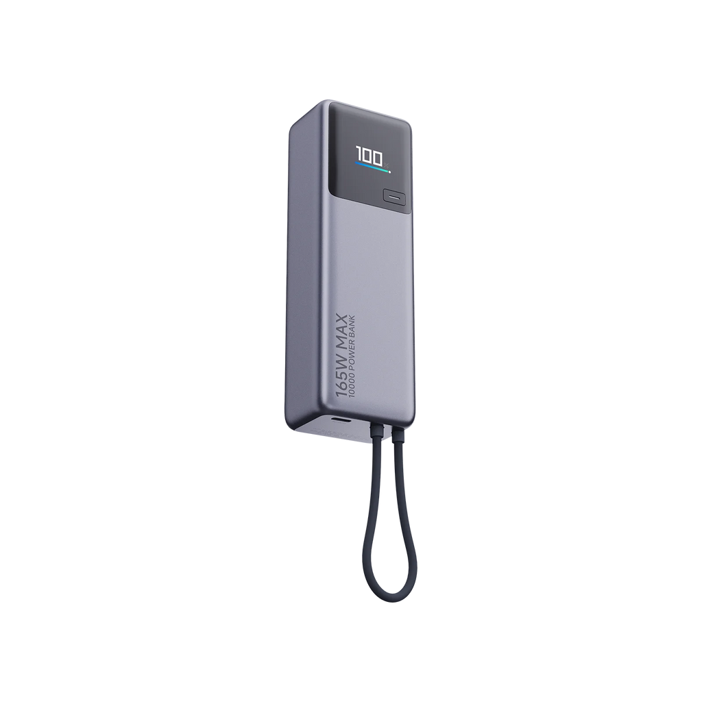 Banco De Batería Xiaomi 165w 10000mah (Con cable incluido) (gris)