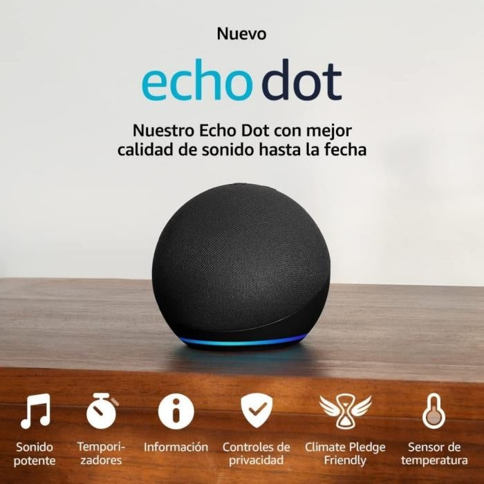 ALEXA ECHO DOT 5TA GEN NEGRO