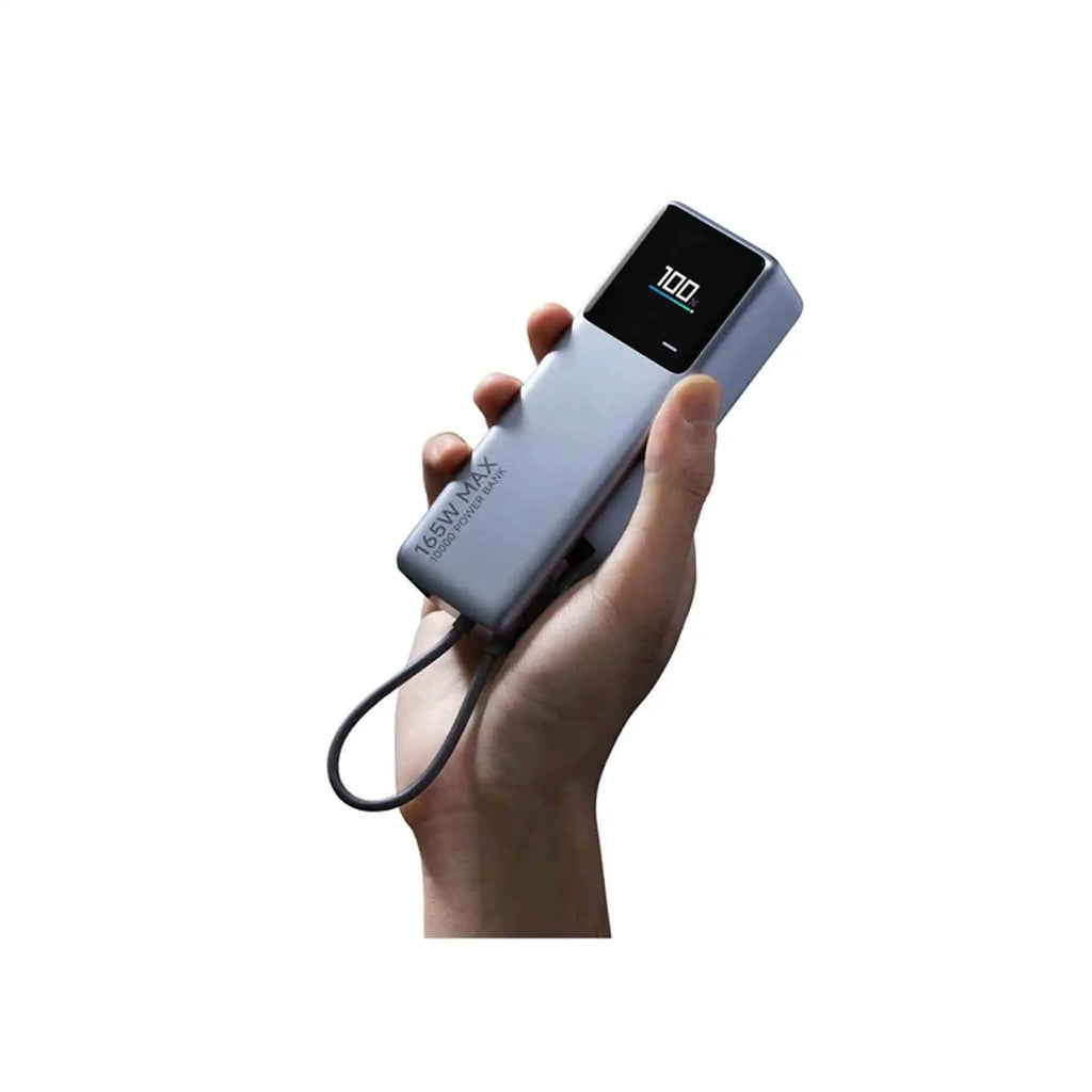 Banco De Batería Xiaomi 165w 10000mah (Con cable incluido) (gris)