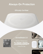 Power Bank Anker MagGo de 10,000 mAh en color blanco, con carga inalámbrica de 15W y certificación Qi2. Diseñado para ofrecer energía rápida, segura y eficiente en cualquier momento.