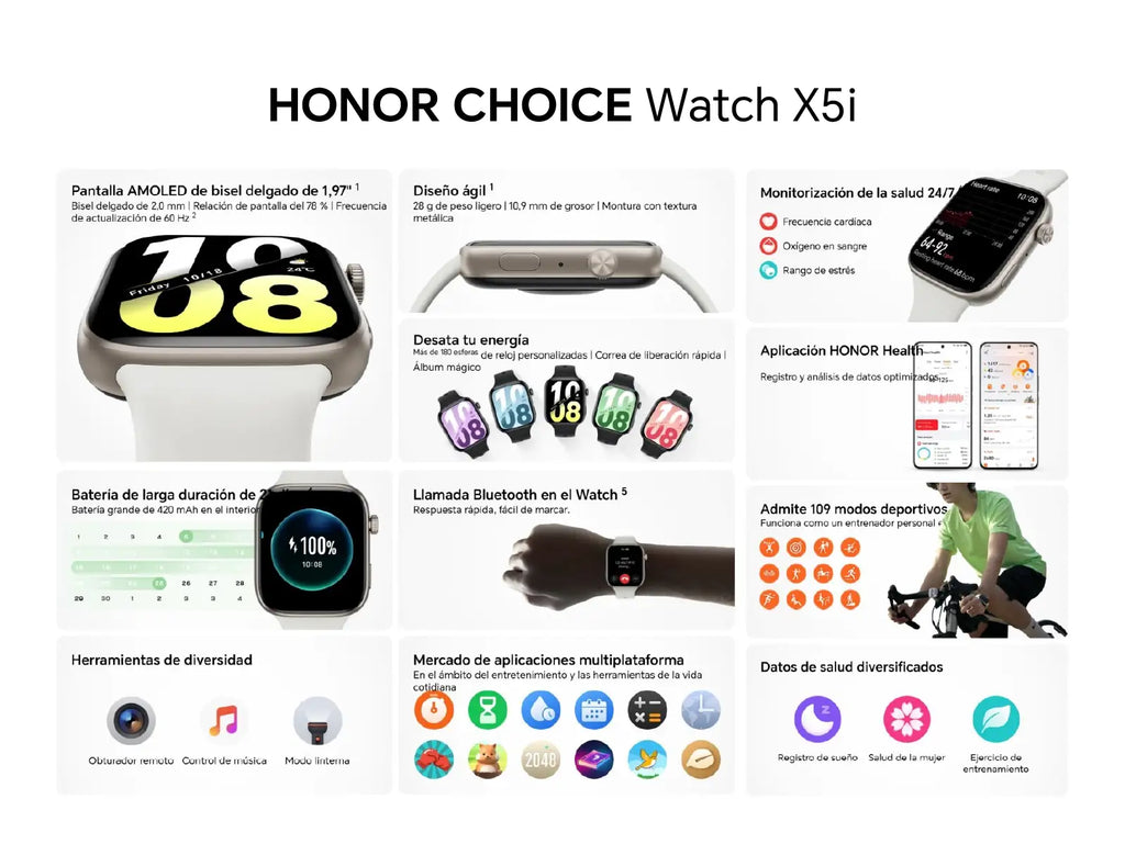 Honor Watch X5i (Blanco)