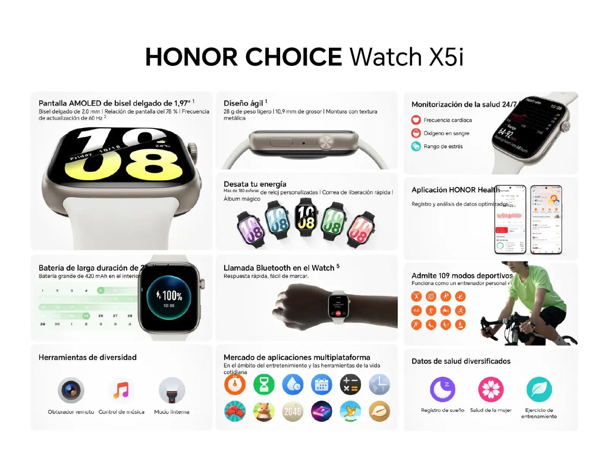 Honor Watch X5i (Blanco)
